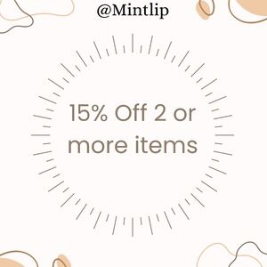 15% off 2 or more items!✨💖